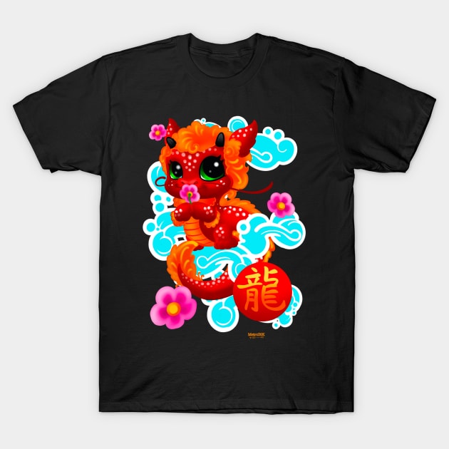 Year of the Dragon (red) T-Shirt by MetroInk